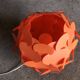 Lampe Ikea vintage orange Fillsta, 1990
