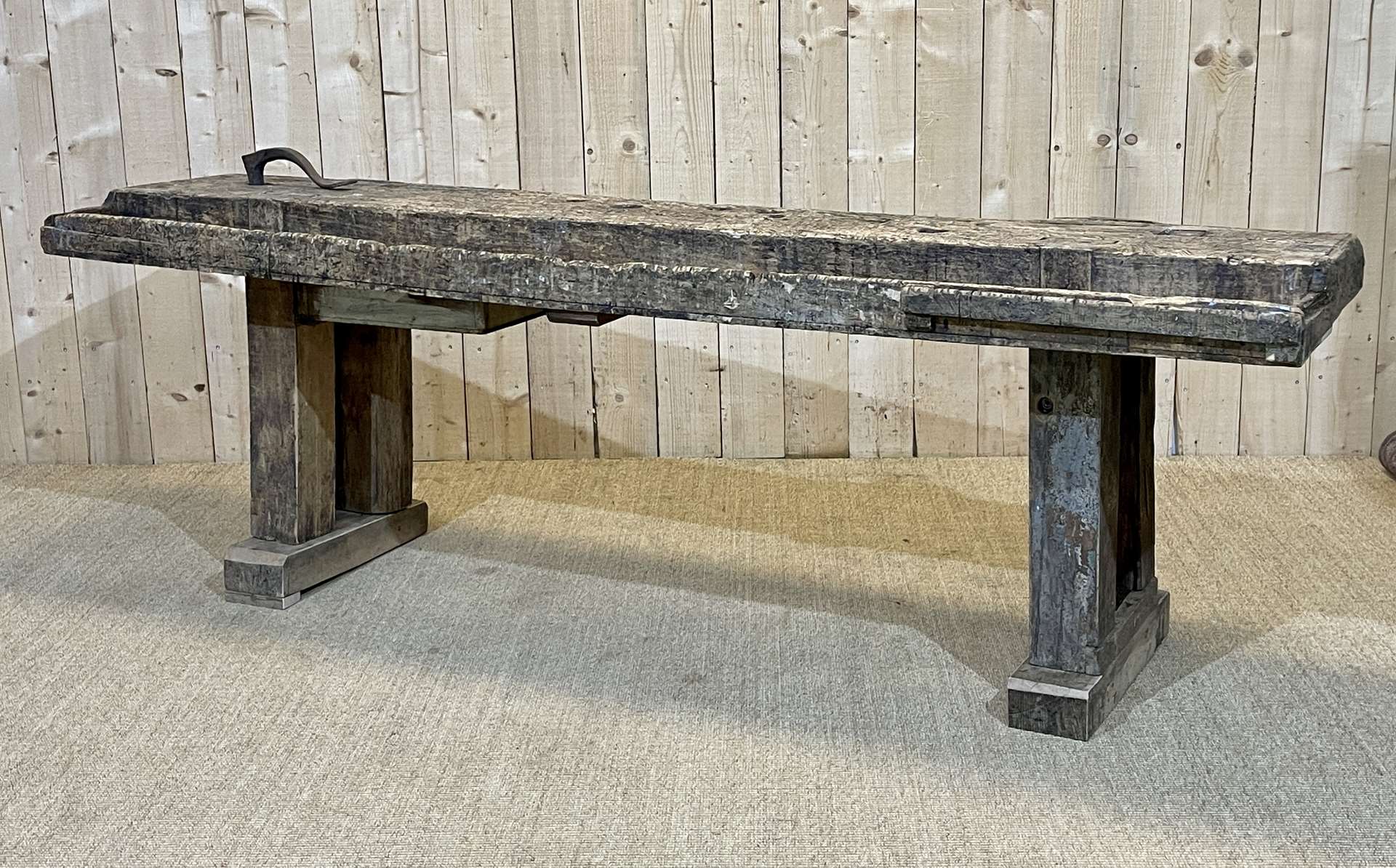 1930s carpenter's workbench in oak, poplar and beech