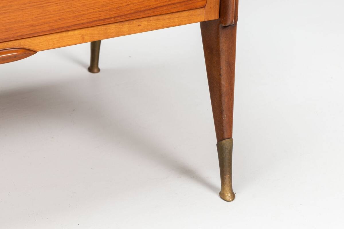 Buffet italien en noyer G. Cecchini e C. Cantu Italie 1950