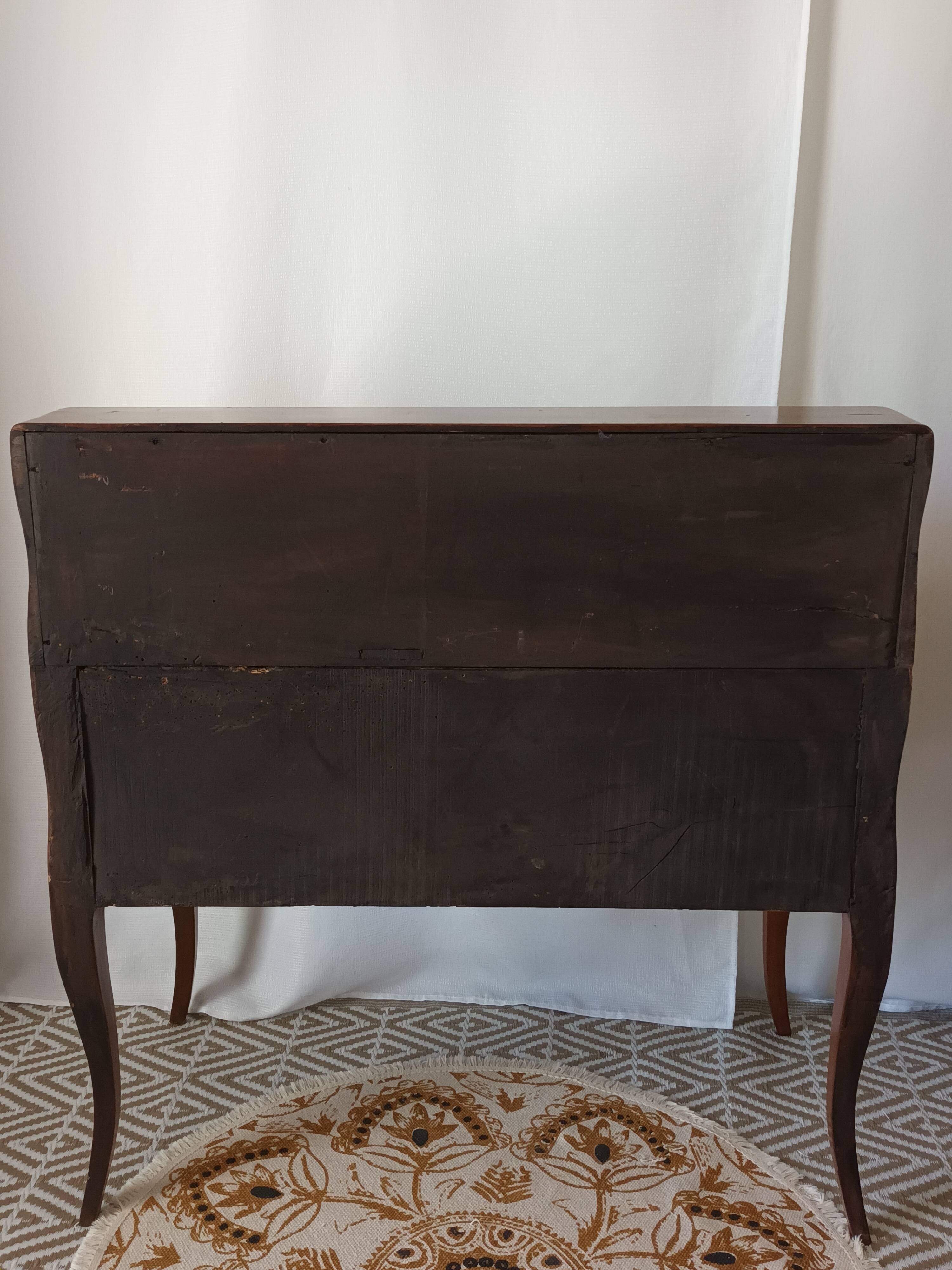 Louis XV style sloped secretary, 18th century.