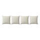 Lot de 4 housses de coussin brodées vintage 55x60 cm