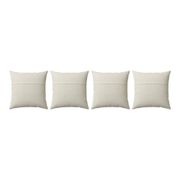 Lot de 4 housses de coussin brodées vintage 55x60 cm