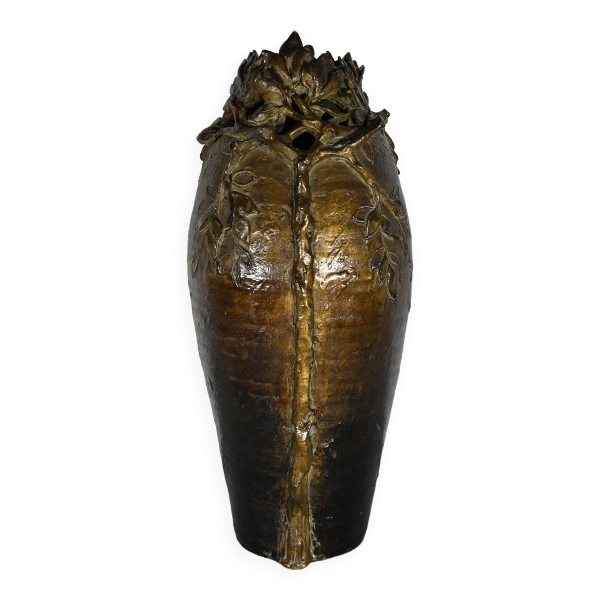 Enamelled Ceramic Vase, signed "Korina", Art Nouveau – 1900