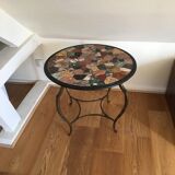 Italian coffee table in coloured marble marquetry