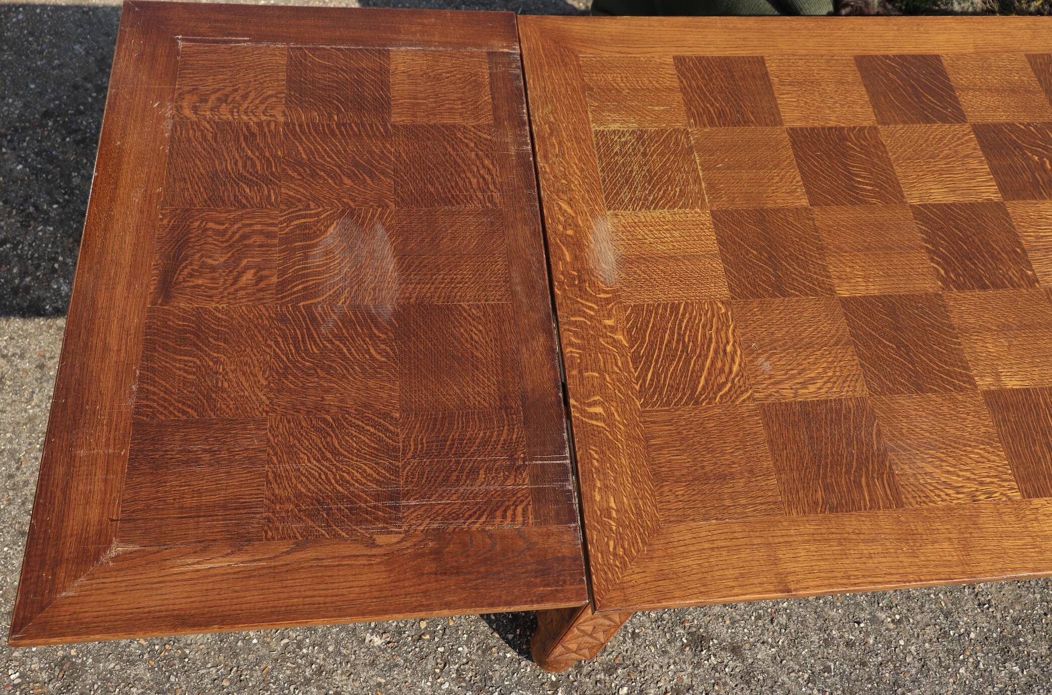 Vintage carved solid wood table