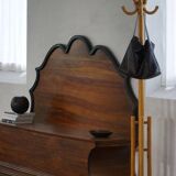 20th-century Art Deco storage bench in walnut, by a Danish cabinetmaker.