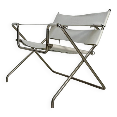 Fauteuil lounge en cuir D4 Bauhaus vintage des années 1960 par Marcel Breuer pour Tecta
