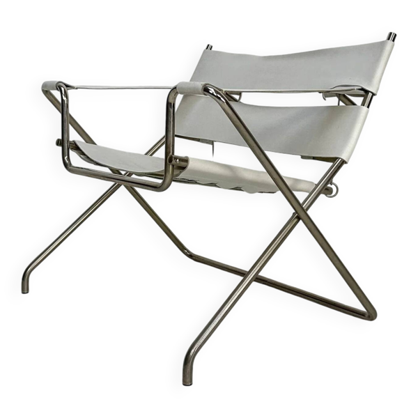 Fauteuil lounge en cuir D4 Bauhaus vintage des années 1960 par Marcel Breuer pour Tecta