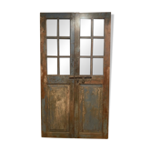 Indian door forming a mirror