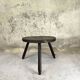 Vintage tripod coffee table in pine.