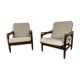 Vintage Danish Style Teak Mid-Century Set of 2 Chairs, 1950s