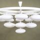 Impressive cloud chandelier mid-century modern of Volksgarten Milchhalle Vienna