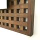 Pair of Square Walnut Mirrors Produced by Sant'Ambrogio e Deberti, Italy