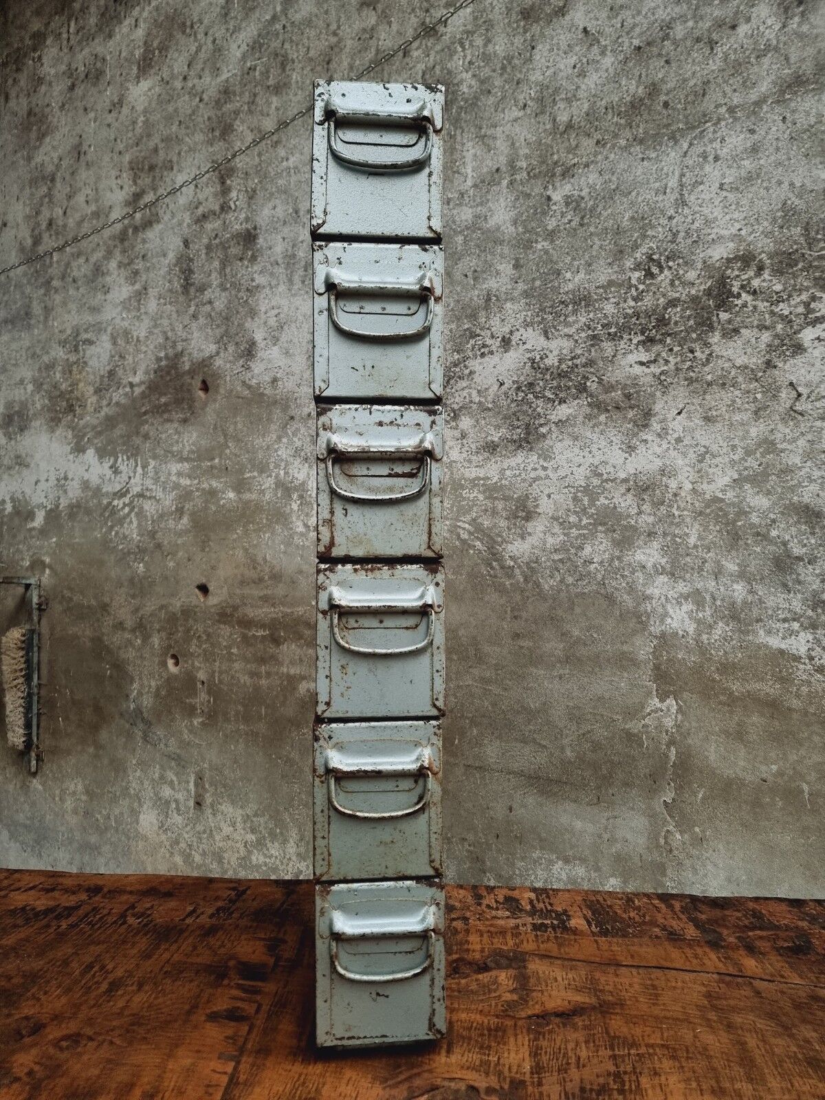 Industrial storage bin stacking bin Valentini steel