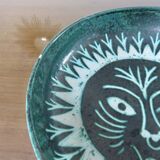 Ceramic zoomorphic decoration signed Charles Voltz, Vallauris, large empty pocket, 50s and 60s