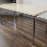 Large Carrara marble table / desk by Florence Knoll “Model 1500” created in 1956
