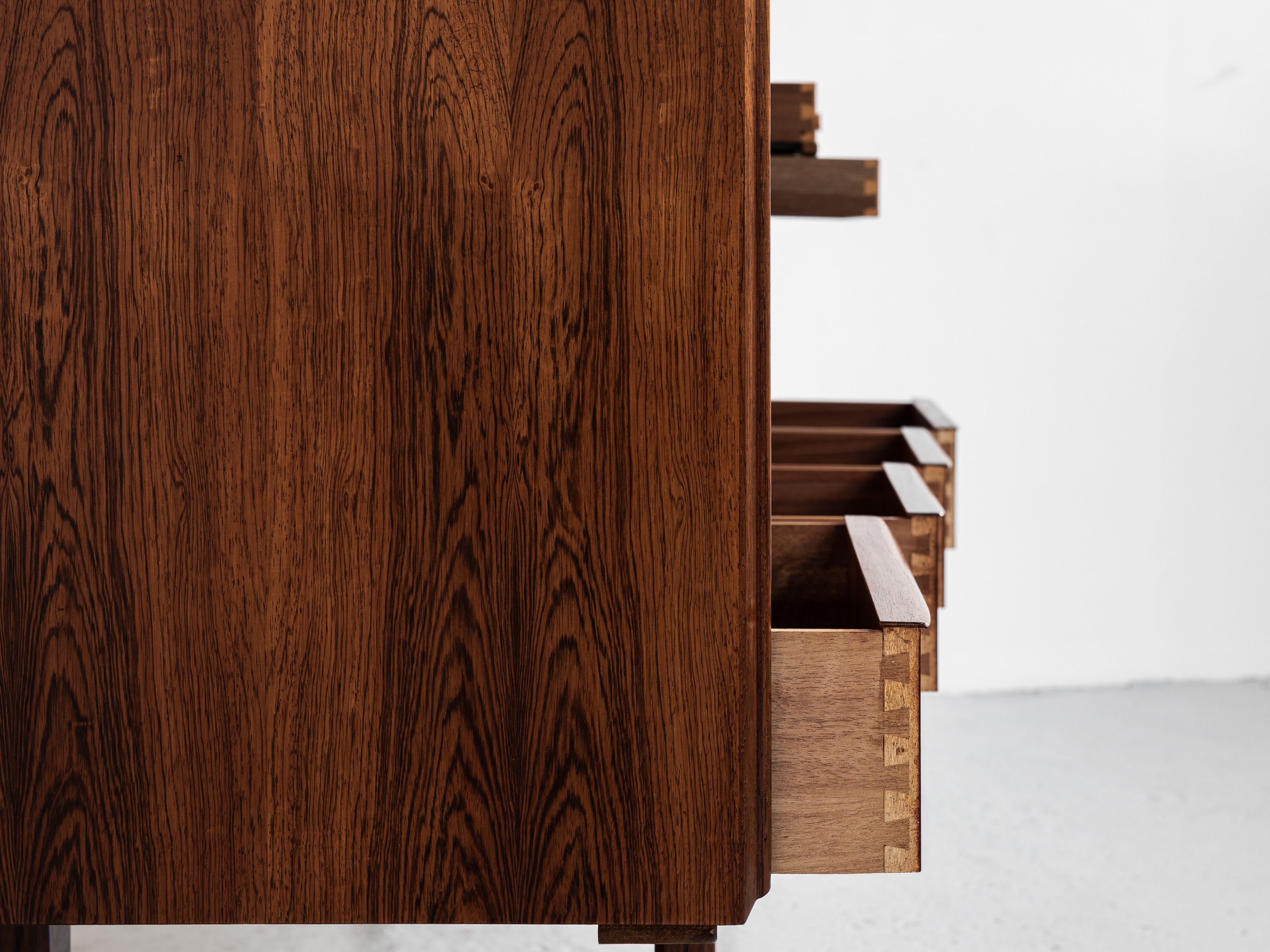 Danish highboard in rosewood by E.W. Bach for Sejling Skabe 1960s