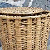 Rattan laundry basket, H67 - Ø44
