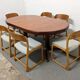 Series of 6 Baumann sleigh chairs from the 60s/70s