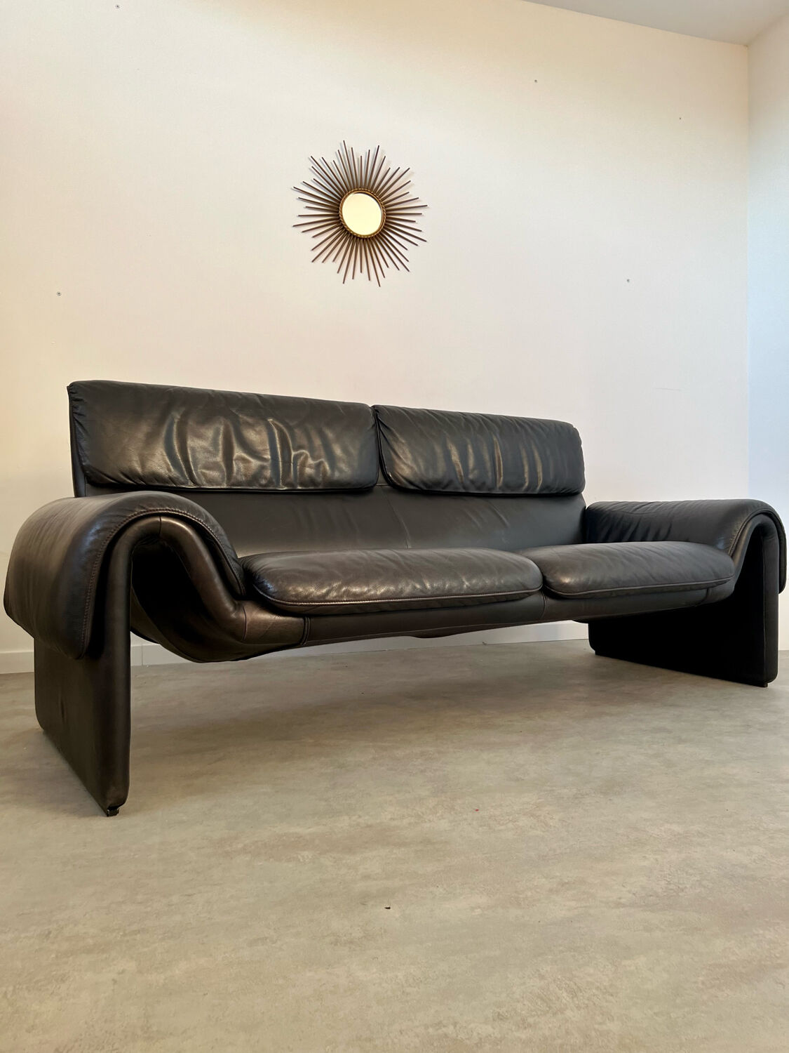 Sofa DESEDE DS-2011 2/3 seater vintage leather design of the 80s