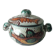 Soupiere ceramic broth vallauris decor vintage fish