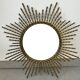 Wrought iron sun mirror