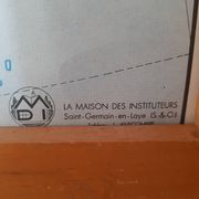 Carte scolaire vintage Etats Unis