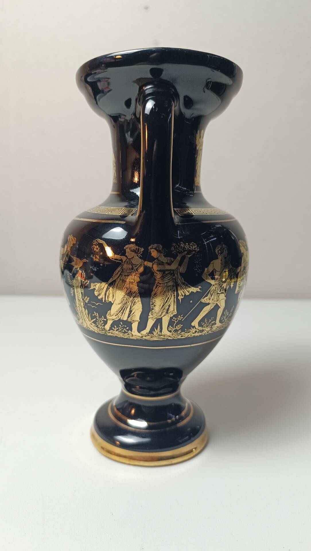 Amphora / Greek Vase Black and Gold Made in Greece 24K Gold