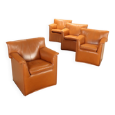 Laurianetta armchairs B&B Italia, vintage design by Afra & Tobia Scarpa, 1980s.