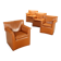 Laurianetta armchairs B&B Italia, vintage design by Afra & Tobia Scarpa, 1980s.