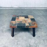 Brutalist Style Coffee Table in Slate Stone, 1970s