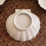 Set of 9 shell-shaped bowls