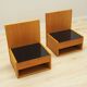 Set of hanging bedside cabinets, Danish design, 1960s, designer: Hans J. We