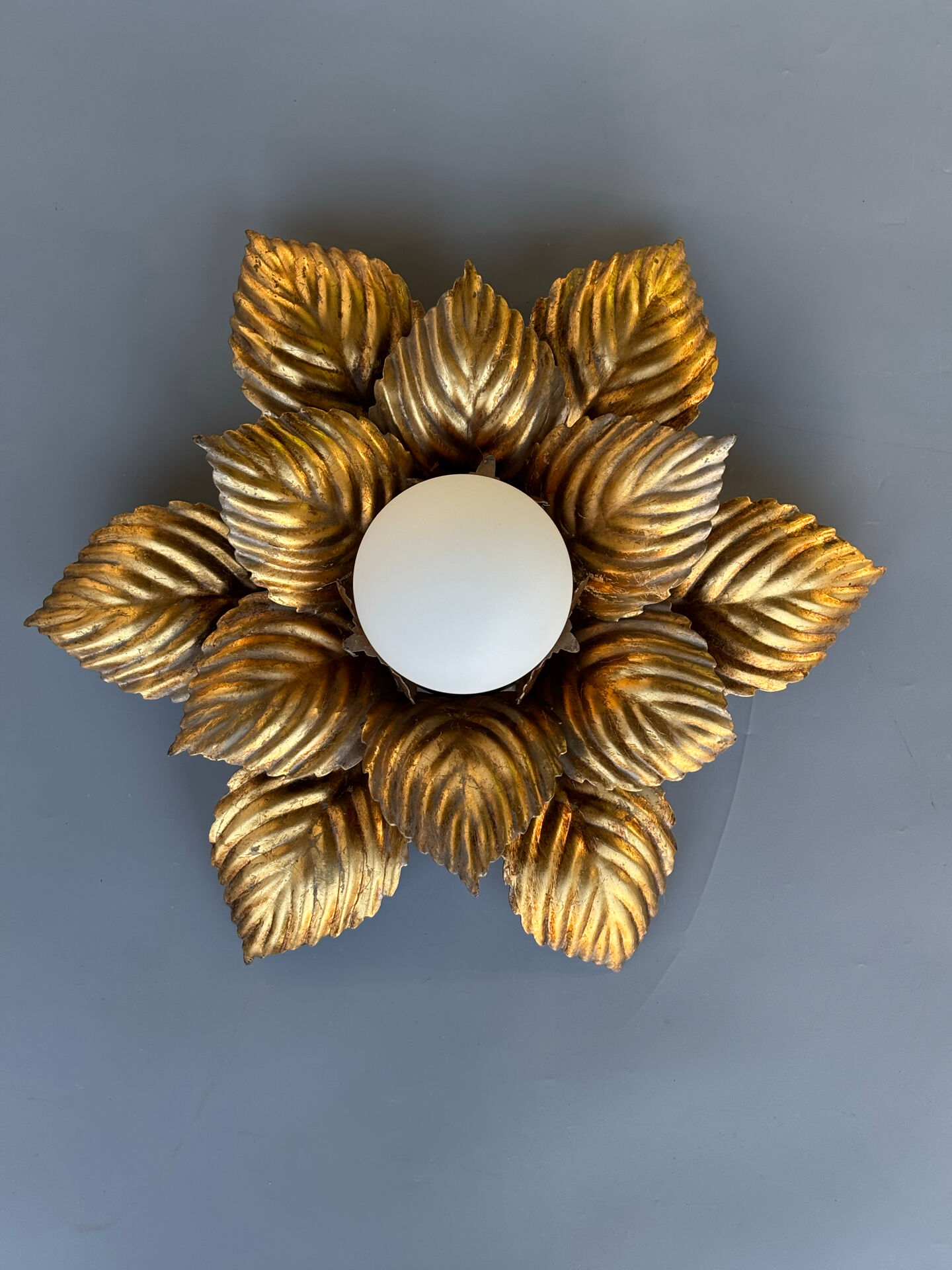 Floral applique Masca, Italy — 1970s