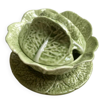 Petite soupière « Chou » en barbotine