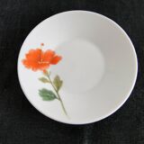 Coffee service 12 cups porcelain pattern poppy pottery of the Marais vintage 70s