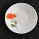 Service à café 12 tasses porcelaine motif coquelicot poteries du Marais vintage années 70