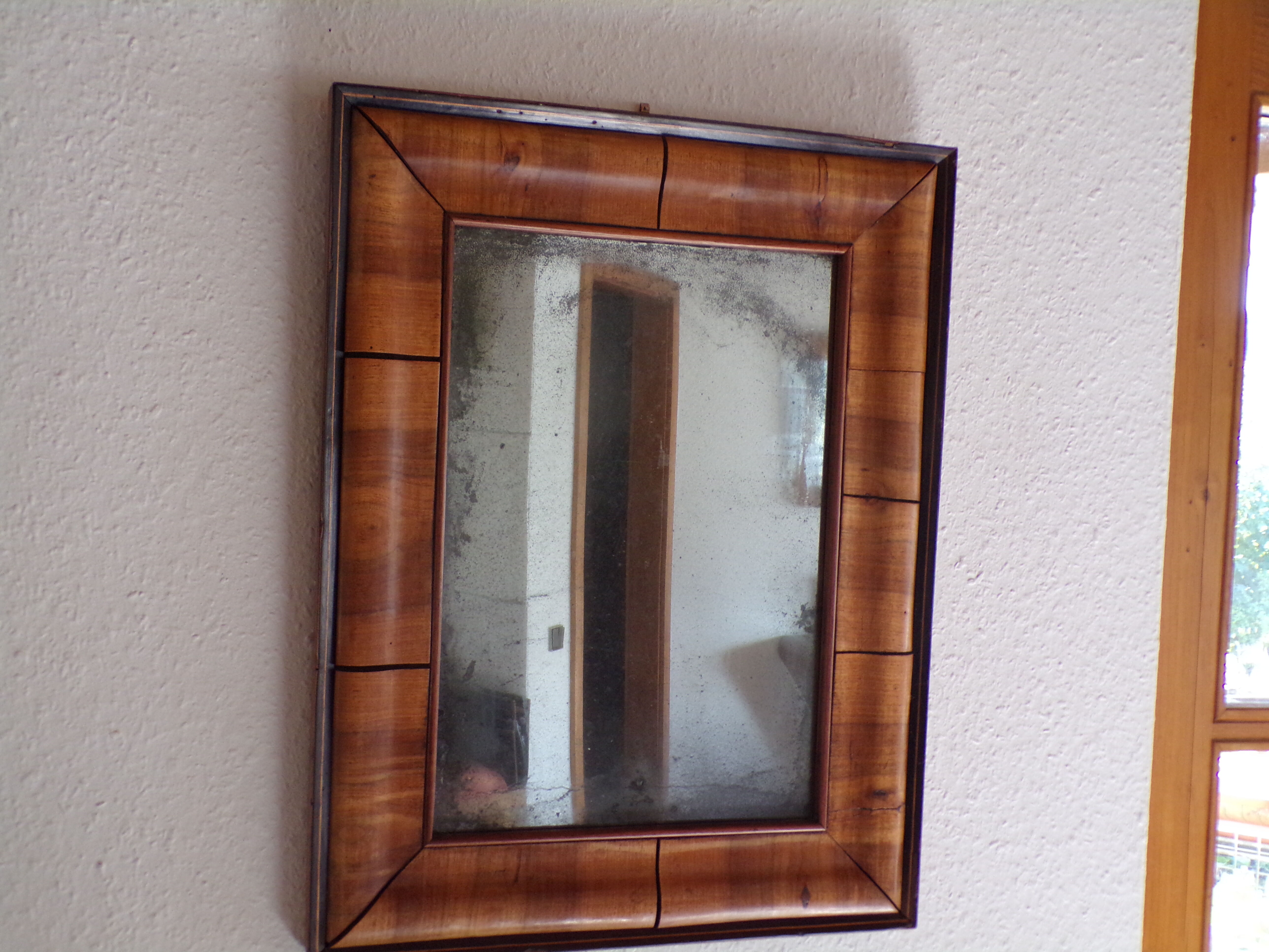 Mirror art deco in Walnut