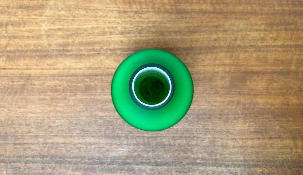 Vase from the Italian Satinato series and glass attributed to Carlo Moretti, 1970s, set of 2.