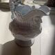 Sky blue English earthenware carafe