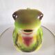 Ceramic frog pitcher in slurry signed Saint Clément design 70s