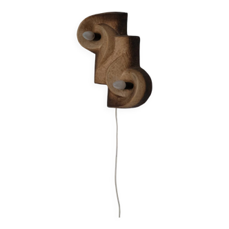 Brutalist ceramic wall sconce | Netherlands | 1960s