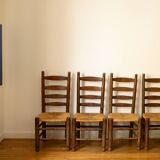 Set of 4 brutalist chairs