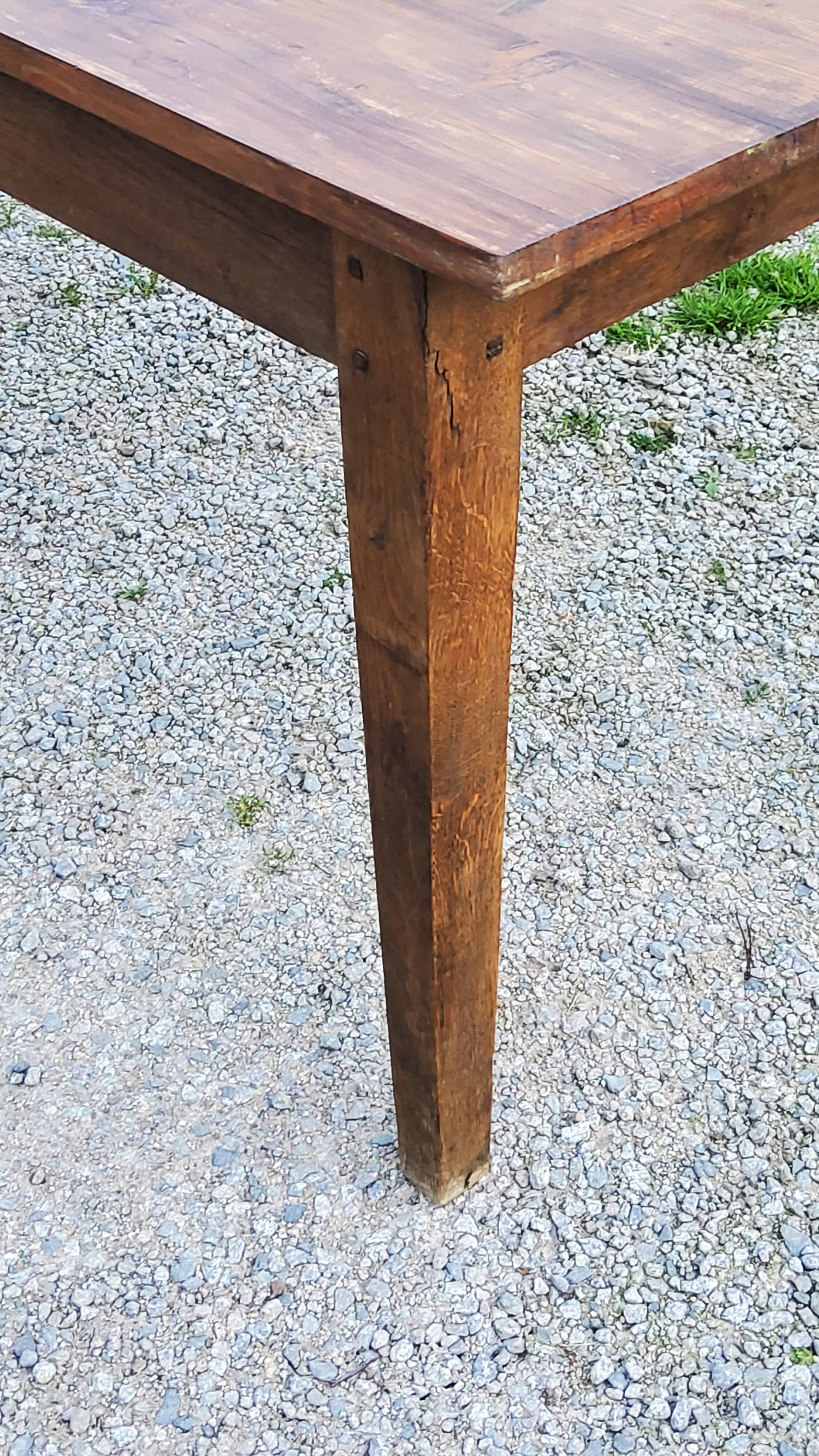 Old farm table spindle legs 195cm