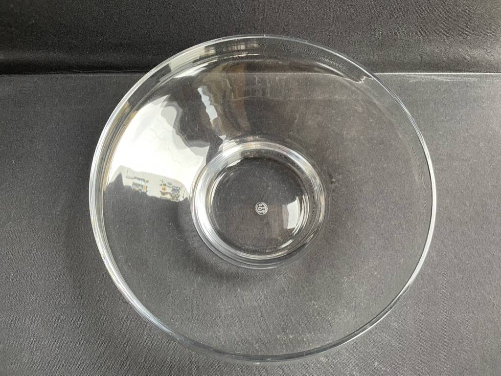 Plain crystal bowl stamped Baccarat Aubépine service – Georges Chevalier (1894-1987)