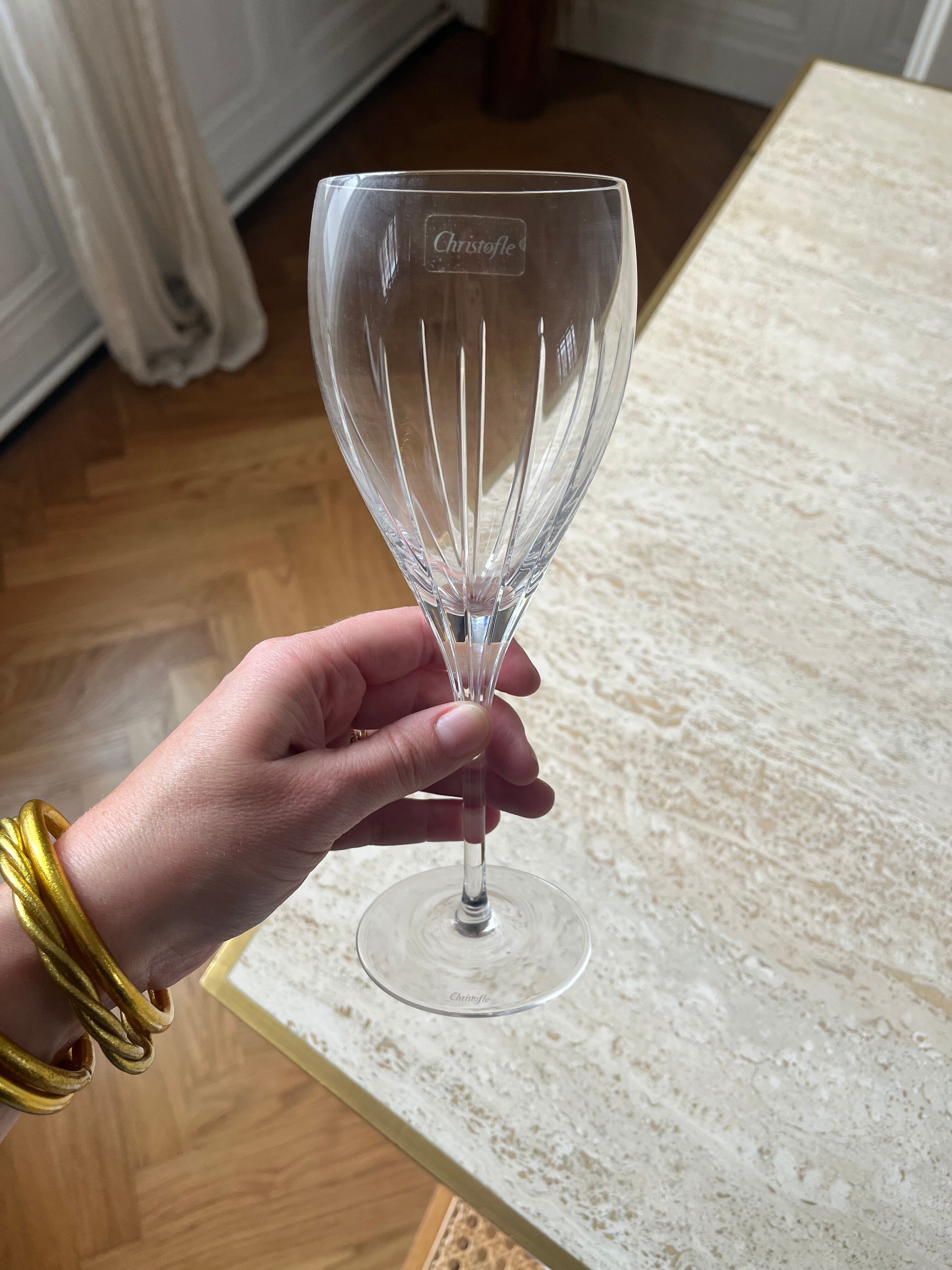 Christofle crystal glass service