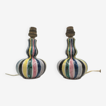 Pair of ceramic lamps “Allix” (Michel Alexandrov)