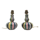 Pair of ceramic lamps “Allix” (Michel Alexandrov)