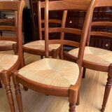Set of 6 wooden chairs