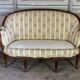 Louis XV style carved wooden basket bench, circa 1880
